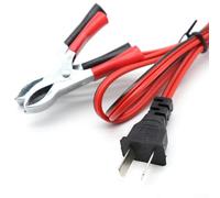 Câble de charge générateur 12 V 1,2 m avec pinces crocodile pour Honda EF2000IS V2 pour Champion pour inverseur Powermate - Câble de chargeur de batterie de voiture robuste pour camping d'urgence