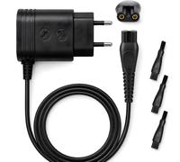 Câble de charge HQ8505 15 V pour rasoir Philips 3000 5000 7000 7000 9000 (non compatible avec tous les modèles), chargeur de rasoir avec prise européenne, tondeuse à barbe avec brosse de nettoyage