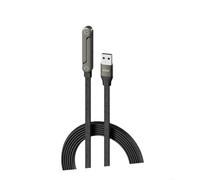 Câble de charge invisible, charge rapide 240 W, chargeur USB C invisible avec support de téléphone intégré, longueur de 1,5 m pour smartphones, tablettes, ordinateurs portables (65 W A-C)