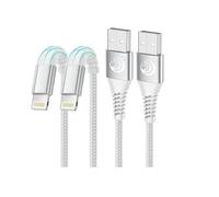 Câble de charge Lightning - NON - Lot de 2 - 1m - Compatible iPhone/iPad - Certifié MFi