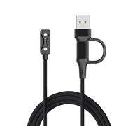 Câble de charge magnétique de 1 m compatible avec montre Polar Pacer | Chargeur magnétique pour Polar Loop, Pacer, Ignite 3, Grit X2 Pro, Pacer/Pro et Ignite 3, port USB-C, maison, bureau, voiture
