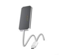 Câble de charge magnétique pour iPad, pour iPad forPro forAir 2025 2024, 35 W, charge rapide, cordon d'alimentation fin en alliage d'aluminium, portable, avec 2 m de long (argent)