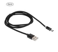 Câble de charge magnétique pour manette PlayStation, câble de remplacement à charge rapide avec panneau LED, interface rotative et aimant