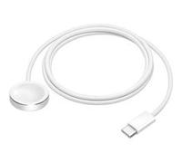 Câble de Charge Magnétique pour Apple Watch Connecteur USB C Tressé 1m, Blanc