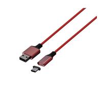 Câble De Charge Magnétique rouge Konix Mythics Pour Manette Ps5