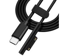 Câble De Charge Magnétique Usb-C Mâle Vers Surface, Prend En Charge Pd Jusqu'À 45 W (15 V/3 A), Charge Rapide, Compatible Avec Microsoft Surface Pro 7/6/5/4/3 Go/Book Laptop 4/3/2[ZHUJ2398]