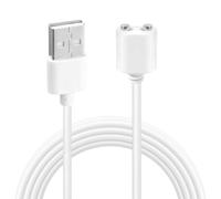 Câble de charge magnétique USB CC 7 mm 2 broches de rechange pour vibromasseur sans fil compatible avec les appareils intelligents de massage sans fil Solution de charge sûre à double broche 80 cm