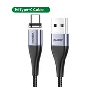 Câble de charge magnétique USB UGREEN Type C pour téléphone, chargeur magnétique Micro pour Xiaomi, cordon de téléphone portable 3A Câble Type-C