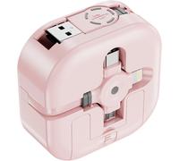 Câble de Charge Multi,Câble de Charge Multi de 1,2m,Câble USB Rétractable,Chargeur Multi 3-en-1,Charge Rapide Port avec Lightning/Type-C/Micro-USB pour Téléphone Portable,iPhone,Galaxy,PS,Tablette