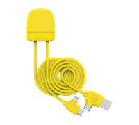 Câble de charge multi-connecteurs Ice-C Jaune