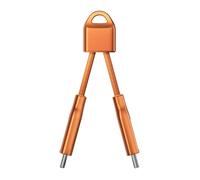 Câble de charge Nomad ChargeKey USB-C vers USB-C Stellar Orange - NM014643858