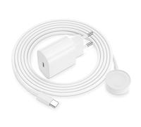 Câble de charge original pour Apple Watch - 20 W - USB C - Chargeur rapide avec câble magnétique iWatch de 2 m - Pour Apple Watch Series 10/9/8/7/6/SE/5/4/3/Ultra