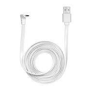 Câble de charge plat de 2 m pour Arlo Pro, Arlo Pro 2, Arlo GO, Arlo Light, résistant aux intempéries, en alliage d'aluminium, câble micro USB, câble de charge/câble d'alimentation sans prise