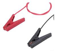 Câble de charge portable pour clôture électrique solaire avec pinces crocodiles - Conçu pour les kits de chargeur de clôture solaire et les accessoires de clôture électrique (B)