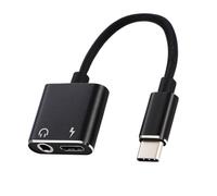 Câble de charge pour écouteurs 2 en 1, convertisseur USB 3.5 à Type C, OTG, pour MacbookPro, Xiaomi, Huawei