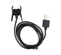 Câble de charge pour Garmin Vivosmart 4 3-1 m - Cordon d'alimentation USB de rechange - Adaptateur de chargeur à clip - Noir (pour Vivosmart 3)