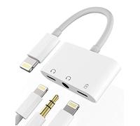 Câble de Charge pour iPhone 3,5 mm AUX + Lightning + Adaptateur Jack Apple MFI Fast Charger Splitter Chargeur Rapide Accessoires pour 14 13 12 11 Pro Max Mini X XR Se 8 7 Plus 3,5+L