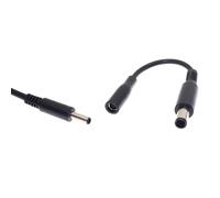 Câble de charge pour ordinateur portable Dell,convertisseur de prise mâle,connecteur d'adaptateur d'alimentation CC,chargeur d'ordinateur portable,femelle,4.5x3.0mm,7.4x5.0mm