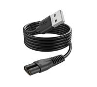 Câble de Charge pour Rasoir Électrique OneBlade USB vers 2 Broches 1m 5V LinQ Noir