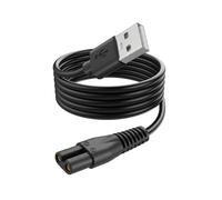 Câble de Charge pour Rasoir Électrique OneBlade USB vers 2 Broches 1m 5V LinQ Noir