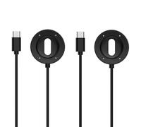 Câble de charge pour Suunto Run - Câble de charge de type C portable - Câble de rechange pour Suunto Run - Accessoire de montre intelligente (noir + noir)