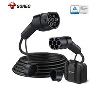 Câble de charge pour véhicules électriques de type 2 22KW/11KW/7.2KW pour véhicules électriques/hybrides rechargeables, certifié TÜV, étanche IP54, ignifuge PA66+TPU 11KW 5 Meters