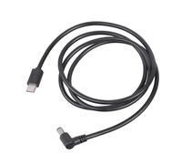 Câble de charge professionnel USB C 5,5 x 2,1 mm compatible avec équipement de diffusion studio coudé à 90 degrés pour économiser de l'espace