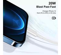 Câble de charge rapide 20 W pour appareils Apple, protocole Power Delivery 3.0, câble USB-C vers Lightning de 1,5 m, compatibilité universelle