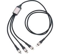 Câble de charge rapide 3 en 1 pour charger jusqu'à 3 appareils en même temps TROIKA DREIZACK PRO