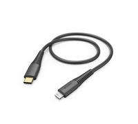Câble de charge rapide/données, USB-C - Lightning, 1,5 m, noir