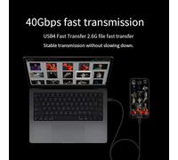 Câble de Charge Rapide PD240W Type C Câble de DonnéEs 4 Transmission 40 Gbit/S, Câble USB pour éCran de Projection HD 8K60 Hz 2 M