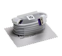 Cable de Charge Rapide Super Charge mungoo pour d'Origine Huawei HL-1289 5A 1m Type-C 3.1 Cable de donnees pour Huawei P20 (Pro/Lite), P10 (Plus), P9 (Plus) avec Chiffon de Nettoyage