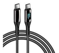 Câble de charge rapide USB-C PD 100 W Le noir 3 m