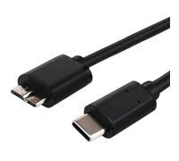 Câble de charge rapide USB C vers micro USB 3.0 - 10 Gbit/s - Haute vitesse - Compatible avec appareil photo à disque dur externe Samsung Galaxy S5 Note 3 Seagate WD Toshiba - 1,2 m