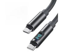 Câble de charge rapide USB-C vers USB C de 240 W avec affichage numérique, câble PD 3.1 de type C avec puce intelligente E-Marker, cordon de charge USB-C en silicone liquide de 2 m pour ordinateur