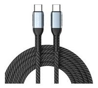 Oniverse Câble USB-C 100W 2m tressé - Charge rapide - Noir - Compatible PS5/Xbox/Switch/PC/Mac