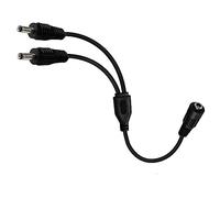 Câble de charge répartiteur femelle 3,5 x 1,35 mm vers 2 connecteurs mâles pour caméra LED 35 cm