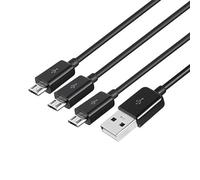 Câble de charge répartiteur micro USB 3 en 1 USB 2.0 A mâle vers trois micro USB mâles 1 à 3 câble de synchronisation de 1 m