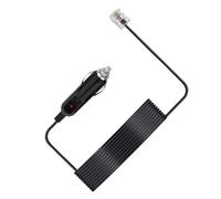 Câble de charge robuste pour véhicule 12 V 2 A - Cordon d'alimentation pour détecteur de voiture - Lumière rouge et connecteur universel