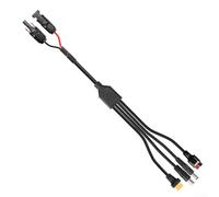 Câble de charge solaire 4 en 1 pour panneaux solaires et centrales électriques 100 W à 1000 W y compris DC5 5 x 2 1 mm Connecteurs 45 A avec fil robuste pour des connexions d'alimentation stables