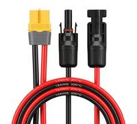 Câble de charge solaire avec fiche solaire XT60 Câble d'extension 12 AWG