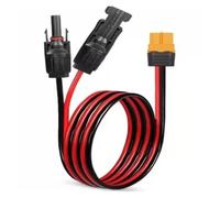 Câble de charge solaire XT60 femelle vers MC4 12 AWG 0,6 m, 1 m, 3 m, 10 m, étanche (câble de 0,6 m)