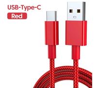 Câble De Charge Super Rapide Usb Vers Type C,Câble De Téléphone Portable,Ligne Usb Pour Xiaomi,Samsung S24,Chargeur Rapide,1M,120 M,2M,1.5 W.Red Usb To Type-C.1.5M