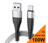 Câble De Charge Super Rapide Usb Vers Type C,Chargeur De Téléphone Portable Pour Samsung,Huawei,Xiaomi,100 M,1M,2M,3M,Cordon De Données En Nylon,0.25 W.White.0.25M
