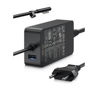 Câble de charge Surface 127 W, 15 V 8 A Microsoft Chargeur pour Surface Book 3/2/1, Surface Laptop Studio 2/1, Surface Pro 11/10/9/8/7+/7/6/5/4/3/X, Surface Laptop 7/6/5 4/3/2, Surface Go, avec port