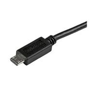 StarTech.com Câble de charge / synchronisation mobile USB A vers Micro B slim de 15 cm pour smartphone et tablette - M/M - Noir