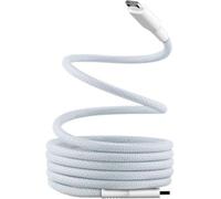 Câble de charge TNB USB-C/USB-C 1.5m gaine aimantée bleu