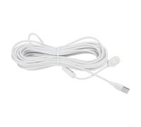 Câble de charge TPE pour Arlo 2 4 3 5S 2K, IP65 résistant aux intempéries, câble d'extension flexible blanc, 5,2 m/8 m/10,4 m