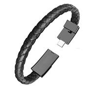 Câble de charge Type-C Bracelet en cuir Cordon de charge USB Sync Data pour Samsung Huawei Android