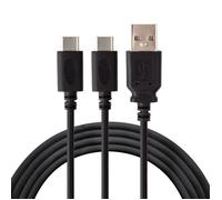 Câble de charge - UNDER CONTROL - 2 m USB Type-C - Compatible PS5/Xbox Series X/S - Charge et jeu - Noir